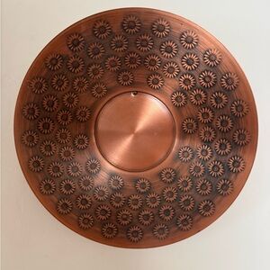 Vintage Copper Decorative Hanging Wall Plate